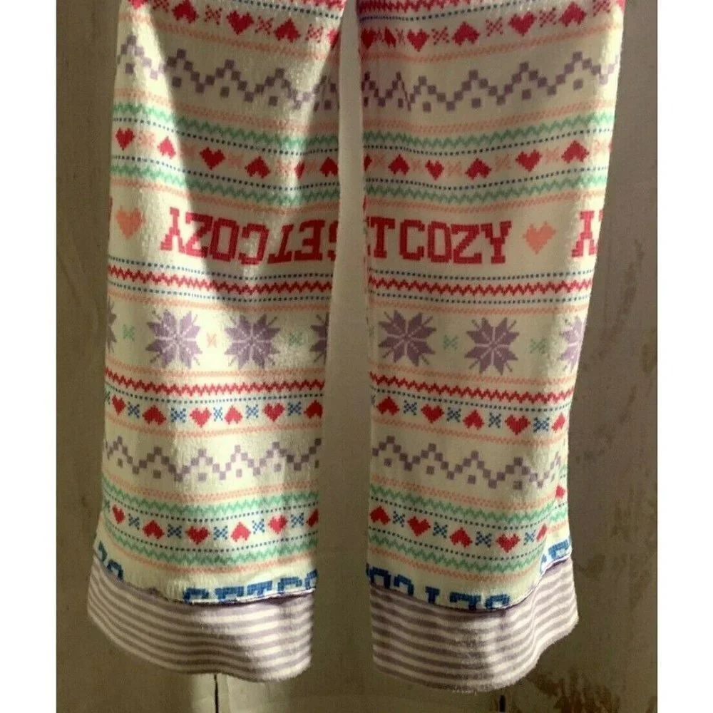 SO Girls Micro Fleece Pajama Pants Size 4 Multicolor